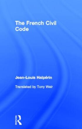Halperin | The French Civil Code | Buch | 978-1-84472-132-0 | sack.de