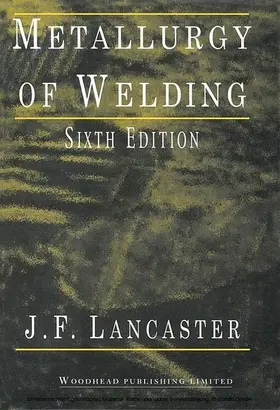 Lancaster |  Metallurgy of Welding | eBook | Sack Fachmedien