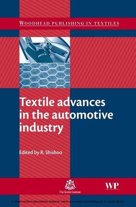 Shishoo |  Textile Advances in the Automotive Industry | eBook | Sack Fachmedien