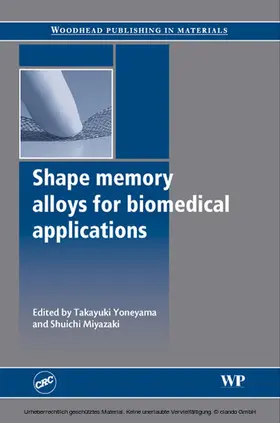 Yoneyama / Miyazaki |  Shape Memory Alloys for Biomedical Applications | eBook | Sack Fachmedien