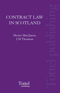 Thomson / MacQueen |  Contract Law in Scotland | Buch |  Sack Fachmedien