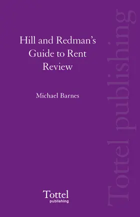 Barnes |  Hill and Redman's Guide to Rent Review | Buch |  Sack Fachmedien