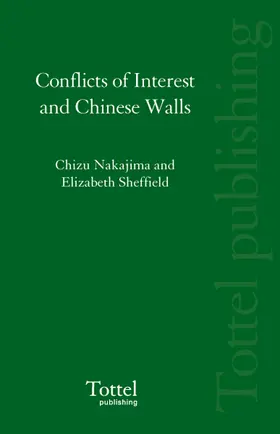 Nakajima / Sheffield |  Conflicts of Interest and Chinese Walls | Buch |  Sack Fachmedien