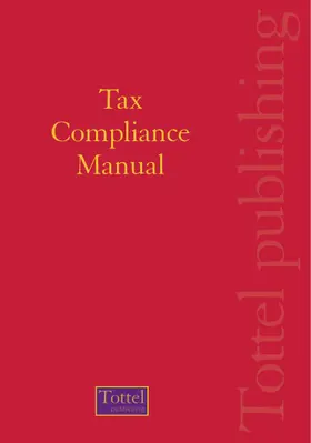 Laing |  Tax Compliance Manual | Loseblattwerk |  Sack Fachmedien