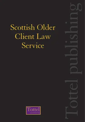 Brownlee Murray Burns / Melvill / Elliston |  Scottish Older Client Law Service | Loseblattwerk |  Sack Fachmedien