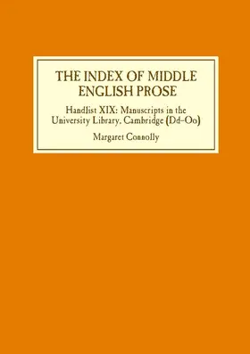 Connolly |  The Index of Middle English Prose | eBook | Sack Fachmedien