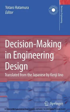 Hatamura |  Decision-Making in Engineering Design | eBook | Sack Fachmedien