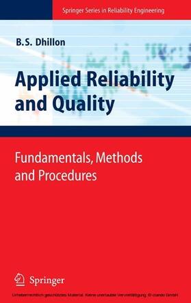 Dhillon | Applied Reliability and Quality | E-Book | sack.de