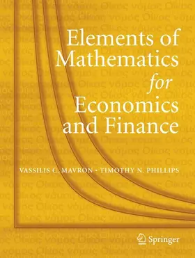 Mavron / Phillips | Elements of Mathematics for Economics and Finance | E-Book | sack.de