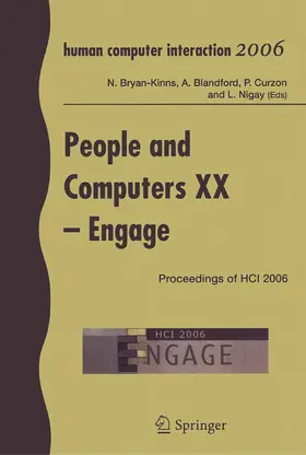 Bryan-Kinns / Blandford / Blanford | People and Computers XX - Engage | E-Book | www.sack.de