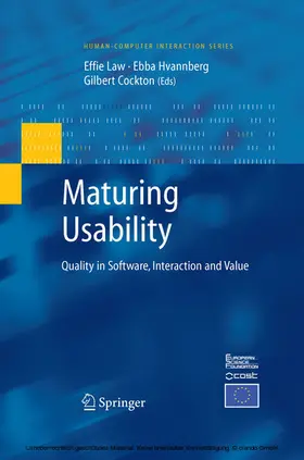 Law / Hvannberg / Cockton |  Maturing Usability | eBook | Sack Fachmedien