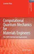 Vitos |  Computational Quantum Mechanics for Materials Engineers | eBook | Sack Fachmedien