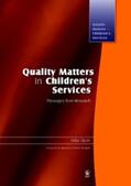 Stein |  Quality Matters in Children's Services | eBook | Sack Fachmedien