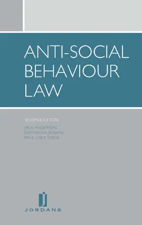 Anderson / Fallowski / Greatorex |  Anti-social Behaviour Law | Buch |  Sack Fachmedien