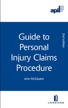 McQuater | APIL Guide to Personal Injury Claims Procedure | Buch | sack.de
