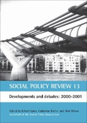 Sykes / Bochel / Ellison |  Social Policy Review 13 | eBook | Sack Fachmedien