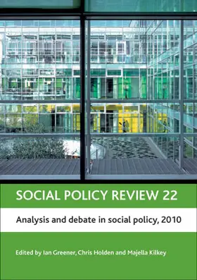 Greener / Holden / Kilkey |  Social policy review 22 | Buch |  Sack Fachmedien