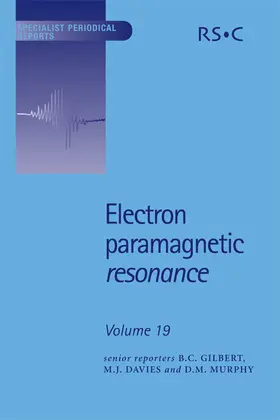 Gilbert / Davies / Murphy |  Electron Paramagnetic Resonance | eBook | Sack Fachmedien