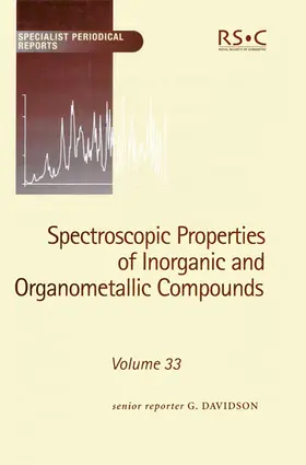 Davidson |  Spectroscopic Properties of Inorganic and Organometallic Compounds | eBook | Sack Fachmedien