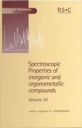 Davidson |  Spectroscopic Properties of Inorganic and Organometallic Compounds | eBook | Sack Fachmedien