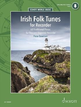 Bowman |  Irish Folk Tunes - Descant Recorder (Book/Online Audio) | Buch |  Sack Fachmedien