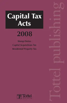 Buckley |  Capital Tax Acts 2008 | Buch |  Sack Fachmedien