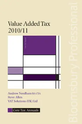 Needham |  Core Tax Annual: VAT 2010/11 | Buch |  Sack Fachmedien