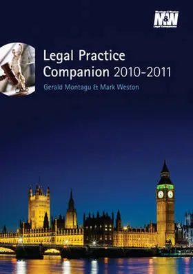 Montagu / Weston |  Legal Practice Companion 2010/11 | Buch |  Sack Fachmedien