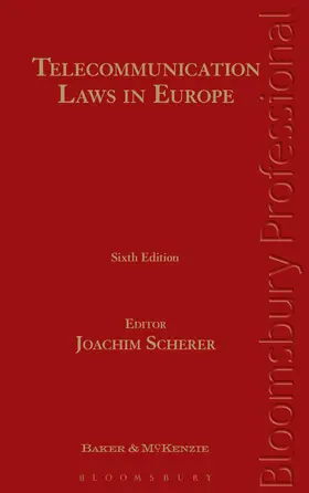 Scherer |  Telecommunication Laws in Europe | Buch |  Sack Fachmedien