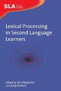 Fitzpatrick / Barfield |  Lexical Processing in Second Language Learners | eBook | Sack Fachmedien