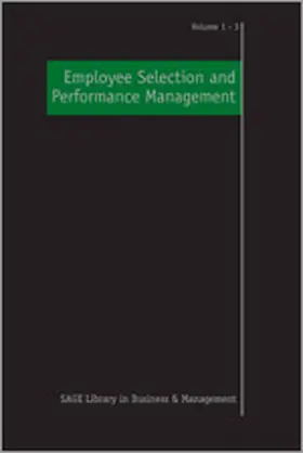 Anderson / Hülsheger |  Employee Selection and Performance Management | Buch |  Sack Fachmedien