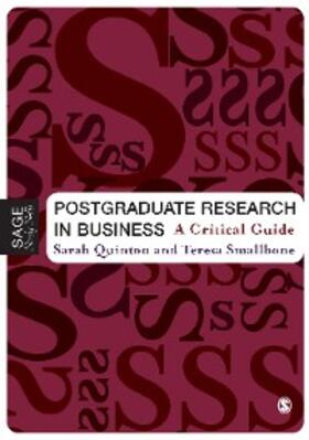 Quinton / Smallbone | Postgraduate Research in Business | E-Book | sack.de
