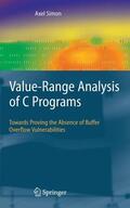 Simon |  Value-Range Analysis of C Programs | Buch |  Sack Fachmedien