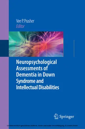 Prasher |  Neuropsychological Assessments of Dementia in Down Syndrome and Intellectual Disabilities | eBook | Sack Fachmedien