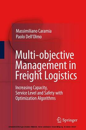 Caramia / Dell'Olmo | Multi-objective Management in Freight Logistics | E-Book | sack.de