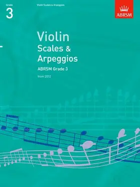 ABRSM |  Violin Scales & Arpeggios, ABRSM Grade 3 | Buch |  Sack Fachmedien