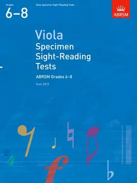  Viola Specimen Sight-Reading Tests, ABRSM Grades 6-8 | Buch |  Sack Fachmedien