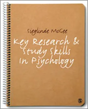 McGee | Key Research and Study Skills in Psychology | Buch | 978-1-84860-020-1 | sack.de