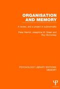 Herriot / Green / McConkey |  Organisation and Memory (PLE | Buch |  Sack Fachmedien