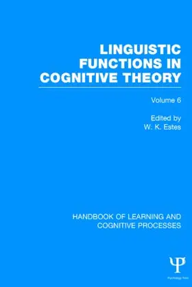 Estes |  Handbook of Learning and Cognitive Processes (Volume 6) | Buch |  Sack Fachmedien