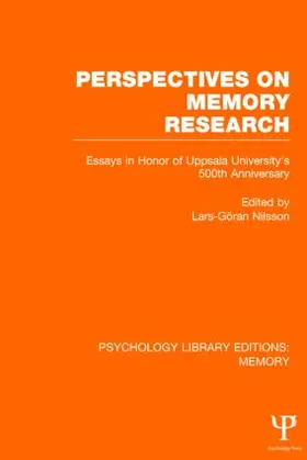Nilsson |  Perspectives on Memory Research (PLE | Buch |  Sack Fachmedien
