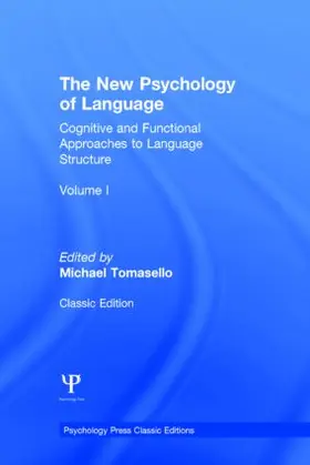 Tomasello |  The New Psychology of Language | Buch |  Sack Fachmedien