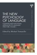 Tomasello |  The New Psychology of Language, Volume I | Buch |  Sack Fachmedien