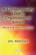 Brockner |  A Contemporary Look at Organizational Justice | Buch |  Sack Fachmedien