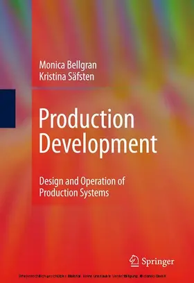 Bellgran / Säfsten | Production Development | E-Book | sack.de