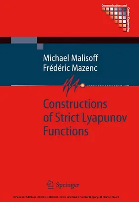 Malisoff / Mazenc | Constructions of Strict Lyapunov Functions | E-Book | sack.de