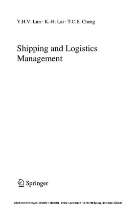 Lun / Lai / Cheng |  Shipping and Logistics Management | eBook | Sack Fachmedien