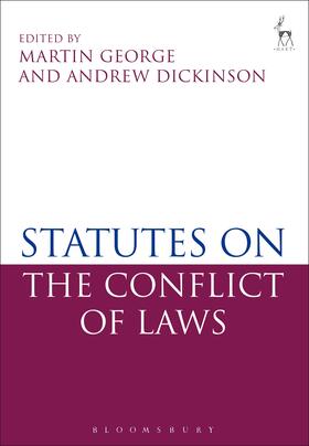 George / Dickinson | Statutes on the Conflict of Laws | Buch | 978-1-84946-343-0 | sack.de