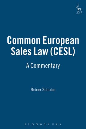 Schulze | COMMON EUROPEAN SALES LAW (CES | Buch | 978-1-84946-365-2 | sack.de