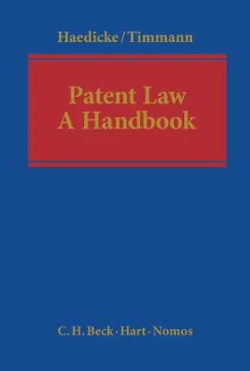 Timmann / Haedicke |  Patent Law | Buch |  Sack Fachmedien